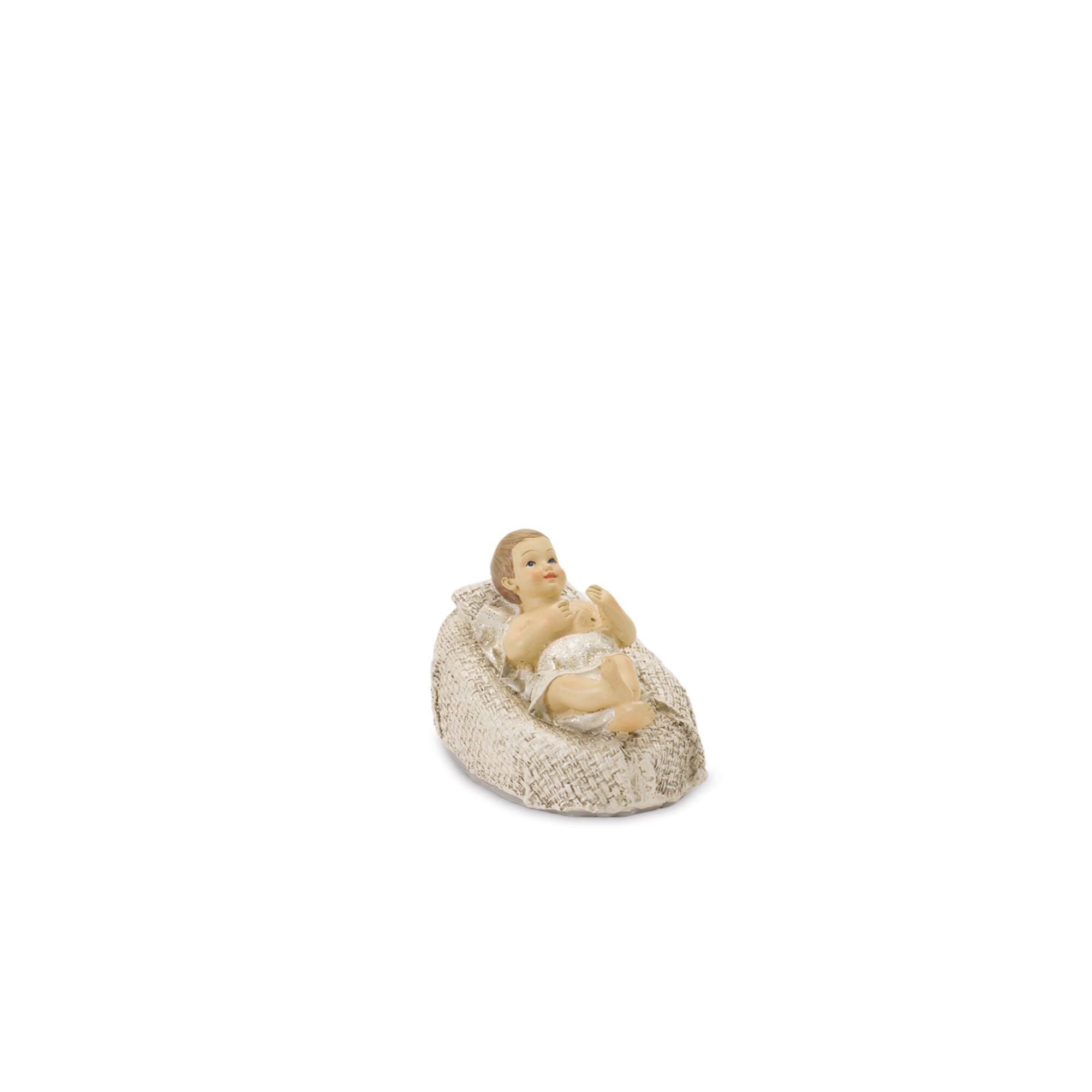 Glitter Finished Holy Family Nativity Figurines Set